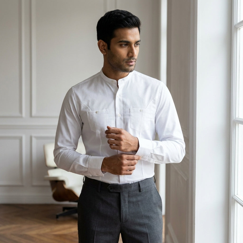 INNER  LINES Basic Casual Shirt   AT ACT MALL