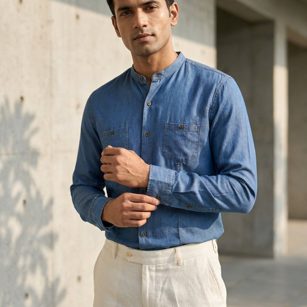 INNER  LINES Basic Casual Shirt   AT ACT MALL
