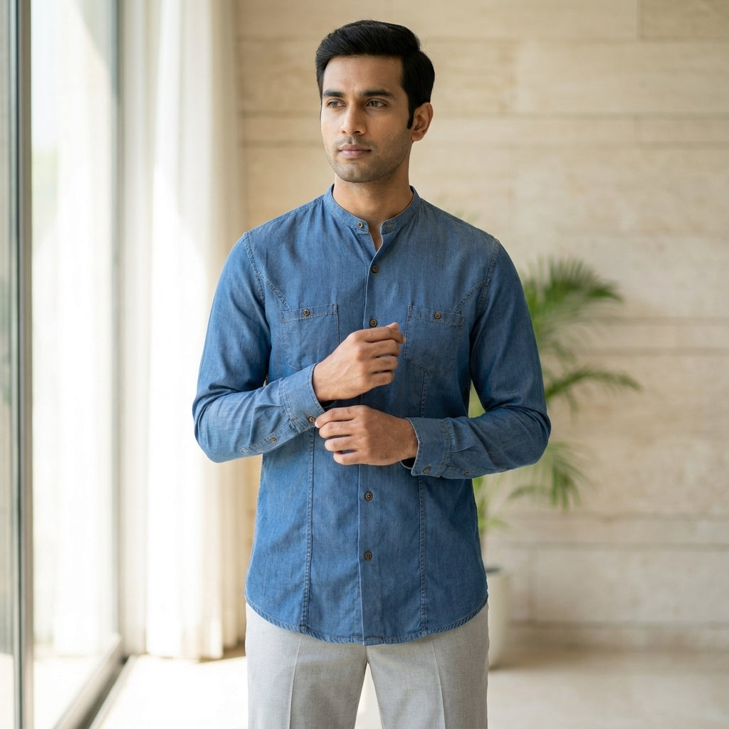 INNER  LINES Basic Casual Shirt   AT ACT MALL