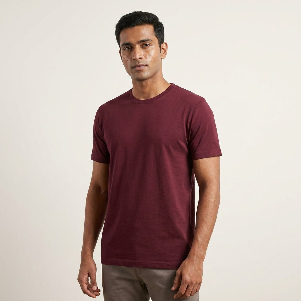 INNER  LINES Basic Round Neck T-Shirt AT ACT MALL