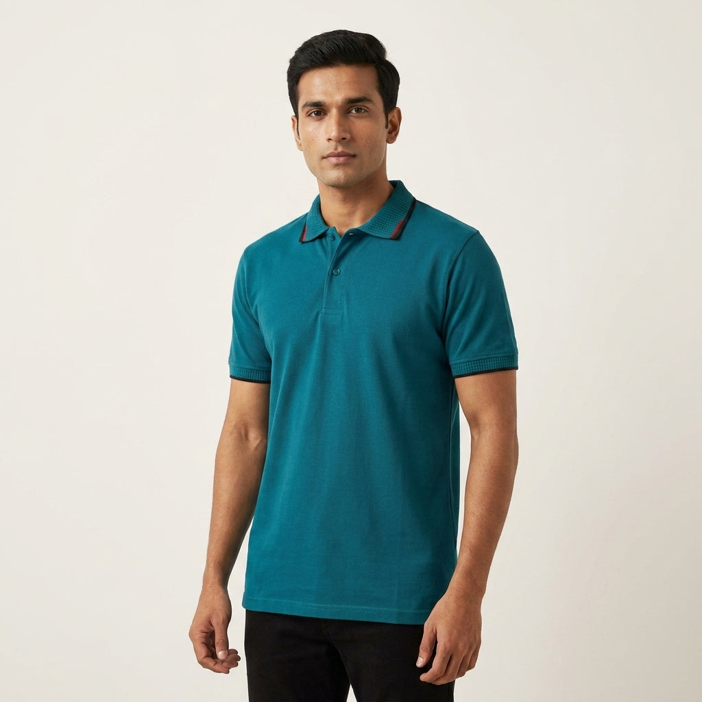 INNER  LINES Basic Collar Polo T-Shirt  AT ACT MALL