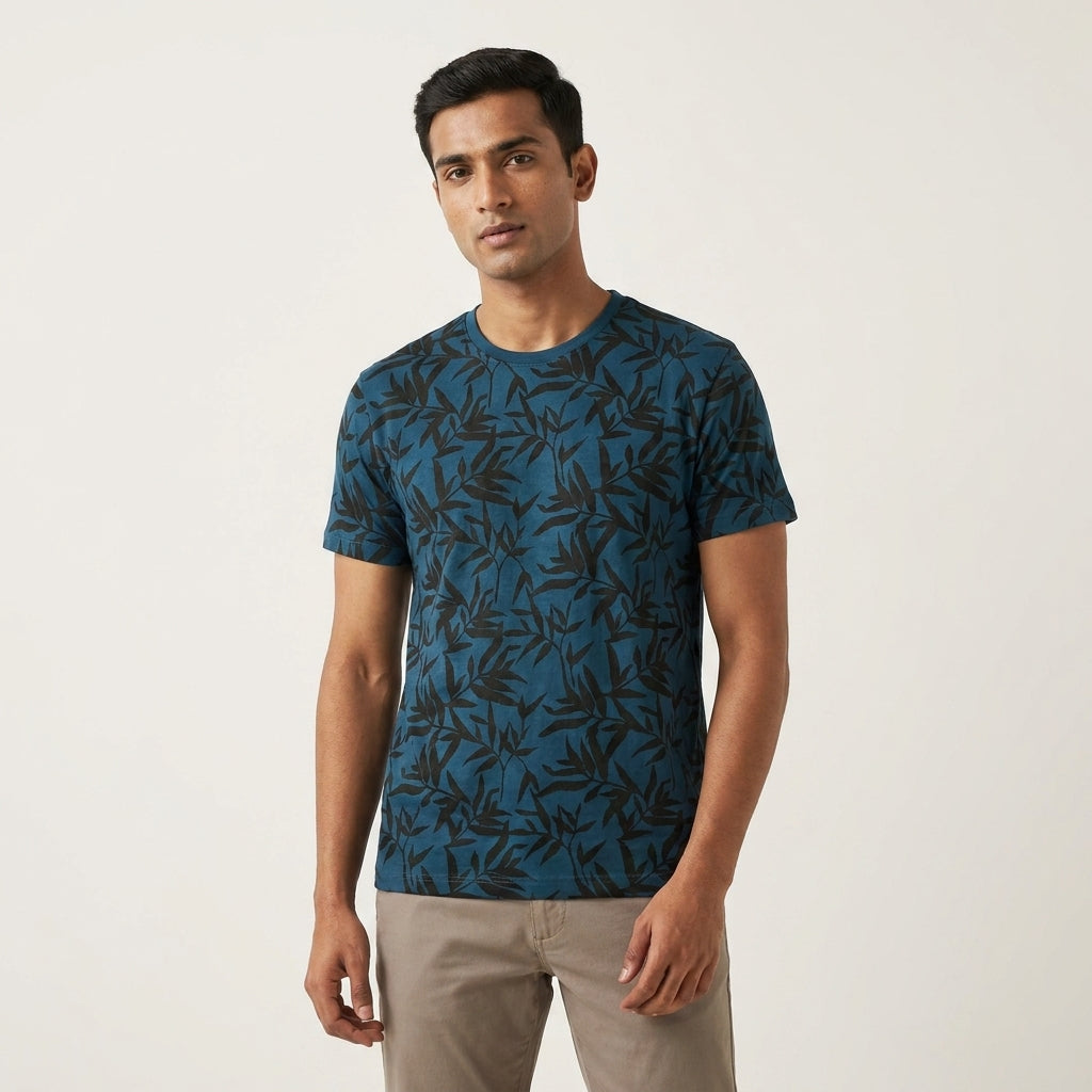 INNER  LINES Basic Round Neck T-Shirt AT ACT MALL