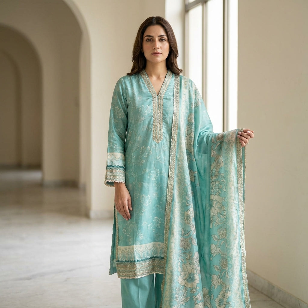 Embroidered Bin Saeed   Stitched Collection – ACT132