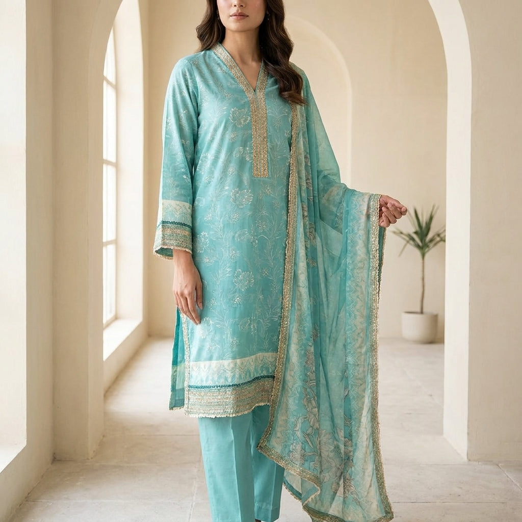 Embroidered Bin Saeed   Stitched Collection – ACT132
