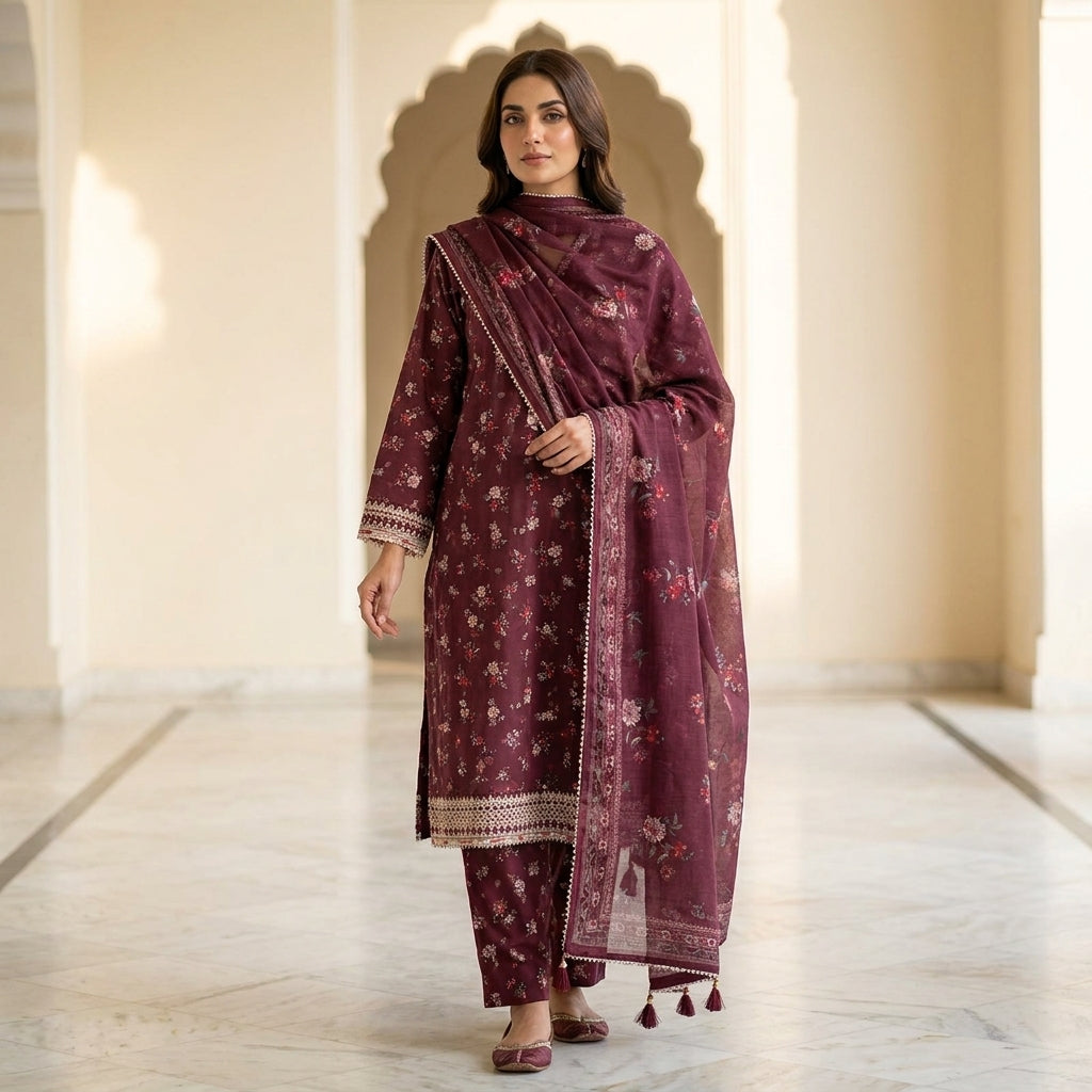 Embroidered Bin Saeed   Stitched Collection  ACT134