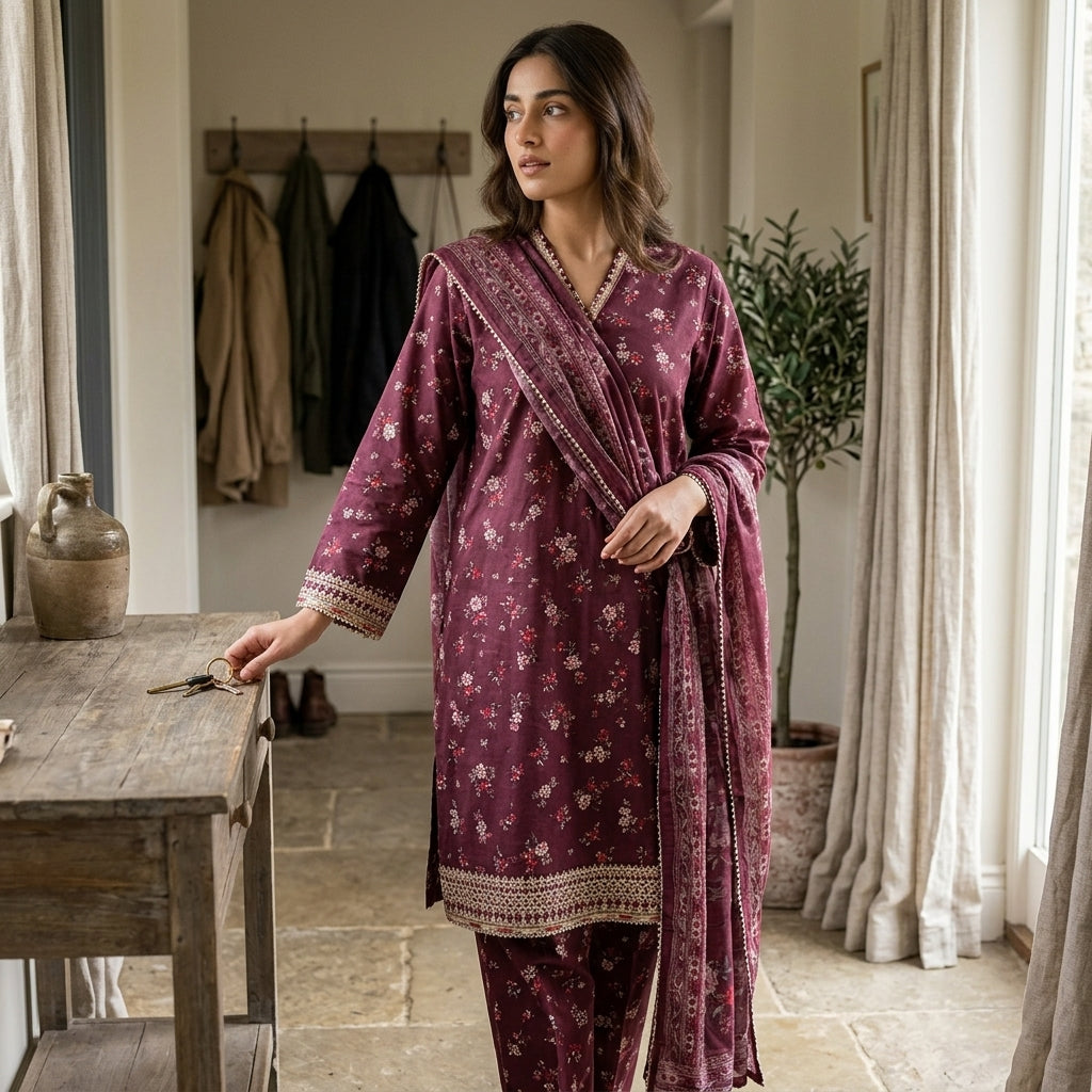 Embroidered Bin Saeed   Stitched Collection  ACT134