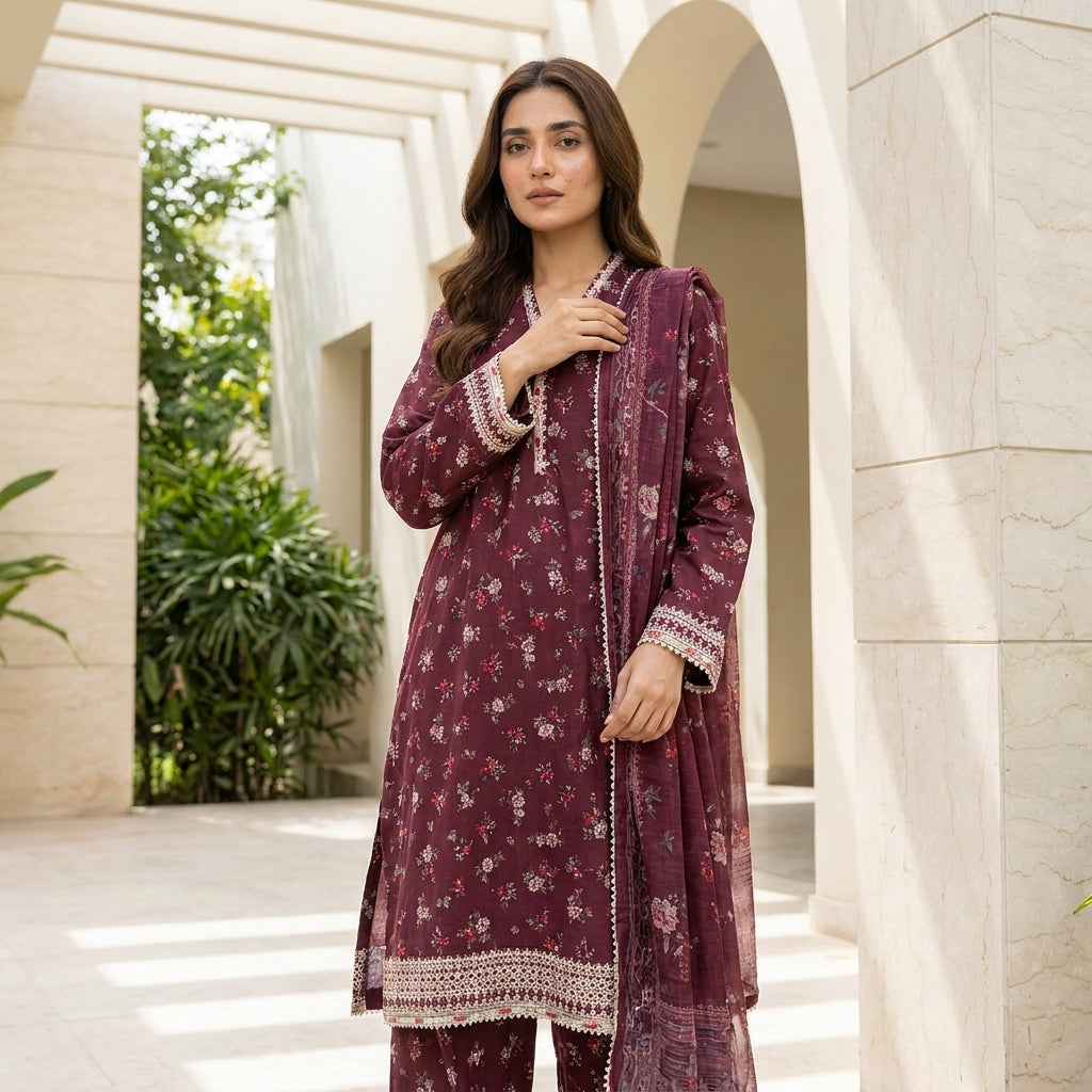 Embroidered Bin Saeed   Stitched Collection  ACT134