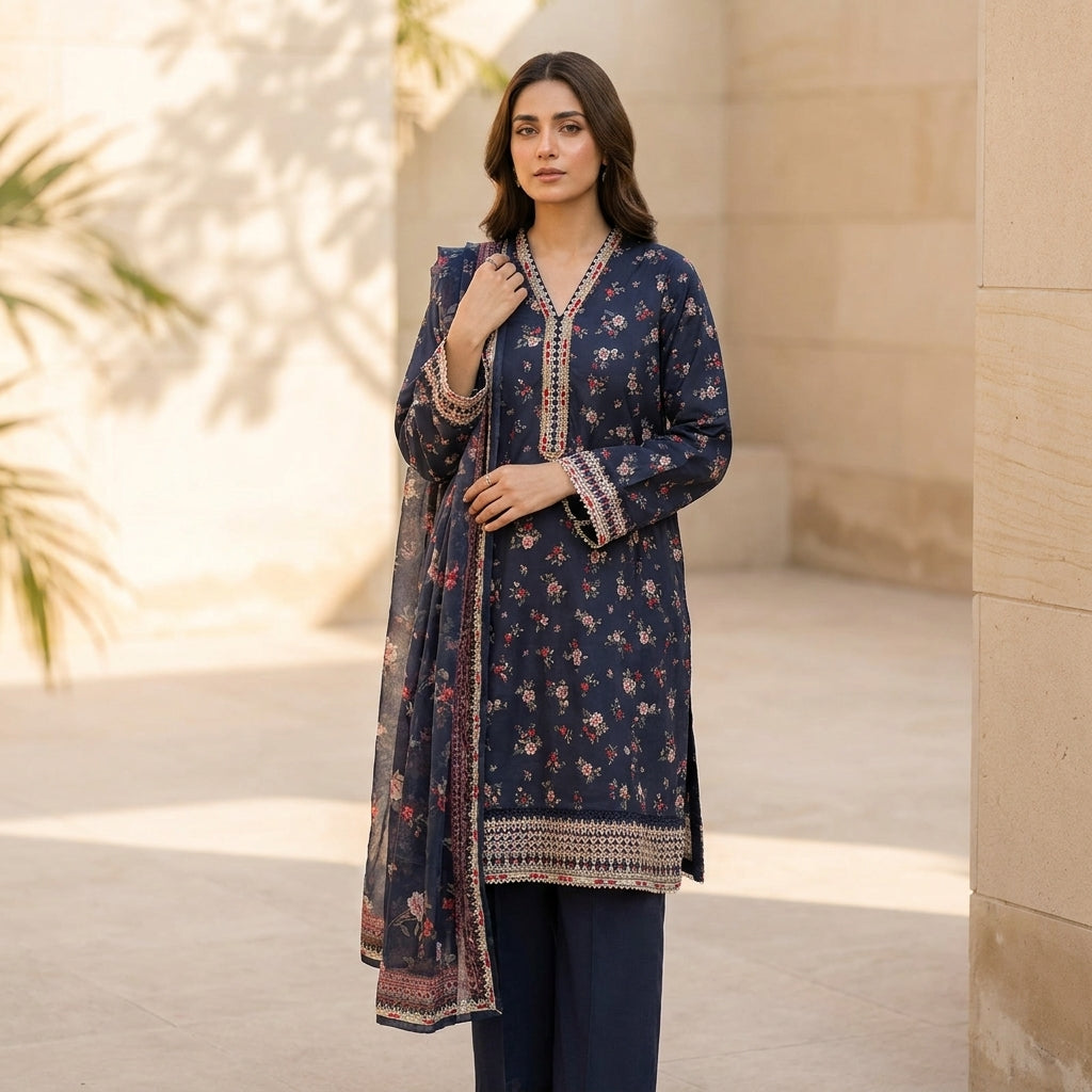 Embroidered Bin Saeed   Stitched Collection  ACT130