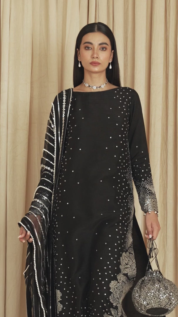 Jazmin Embroidered Raw Silk ACT-7001